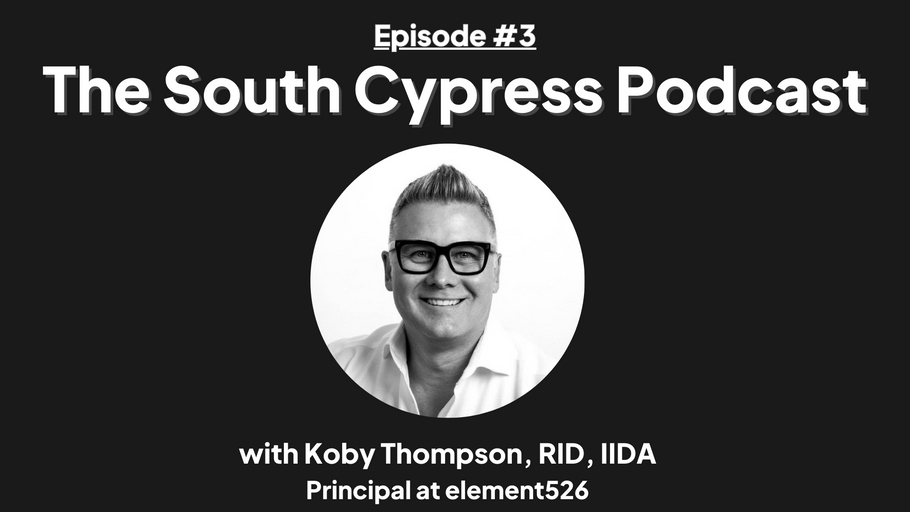 #3 Koby Thompson | The story of element526, overcoming adversity, what makes great hospitality design, advice for new designers