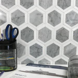 Allure Mosaics - Ender White Hex